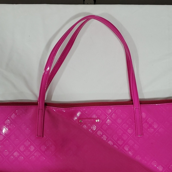 Kate Spade Embossed Hot Pink Tote - Picture 3 of 10